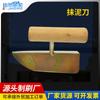 Venta al por mayor de fábrica mango de madera alargado acero inoxidable llana llana puntiaguda alimentación especial herramienta cortadora de arcilla