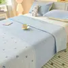 Cubrecama de Leche Polar para Invierno Pieza Única Lavable por un Lado Algodón por un Lado Polar Espesor Clase A Sábana para Cama Tatami Universal para Todas las Estaciones