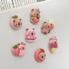 Juguetes de Comida de Dibujos Animados, Conos de Pan, Animalitos, Accesorios de Resina con Pegamento de Crema para Manualidades, Pasadores para el Cabello, Fundas para Teléfonos Móviles, Pegatinas para Vasos de Agua