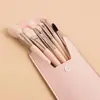 Set de 8 Pinceles de Maquillaje de Pelo Animal de Alta Calidad