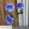 26 Anos de Materiais Florais Azul Escuro de Alta Qualidade, Materiais de Flores de Seda para Vitrines, Paisagismo, Adereços para Estúdio de Fotografia, Flores Artificiais