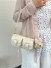 Dropshipping Transfronterizo Bolso de Mano con Cinturón de Cuero Multibolsillos para Motocicleta Bolso de Hombro para Debajo del Brazo Bolso de Moda Casual Modelo Nuevo 2026 para Mujer