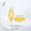 Pulsera Anillo de Apertura Giratoria con Diamantes y Arena Dorada Pu Zuo Jiu Sin Desvanecimiento Joyería Elegante de Nicho para Mujer Novia