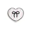 Cuentas de Corazón con Lazo Pintadas en Acrílico Cadena para Teléfono Móvil Llavero DIY Hecho a Mano Colgante para Bolso Accesorios Venta al por Mayor