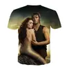 2020 nuevo T-shirt de cuello redondo con estampado digital 3D de la película de piratas Galle europeo y americano Amazon ebay comercio exterior