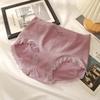 Braguitas sin costuras de talla grande para mujer, sexy encaje, cintura media, entrepierna de algodón transpirable, niña gordita, ropa interior para mujer de talla grande, bragas gordas