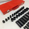 35 piezas de enchufe de pistola de aire pequeño 1/2 destornillador grueso y alargado de alta resistencia herramienta de llave eléctrica enchufe hexagonal adecuado