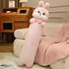 Almofada Longa de Pelúcia de Animal Fofo e Adorável para Dormir na Cama, Boneca Calmante, Presente de Aniversário, Almofada de Animal