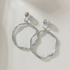 Pinza para Oreja Anillo Grande de Alta Calidad Sin Dolor para Mujeres de Cara Redonda Pendientes Placa de Incienso Repelente de Mosquitos Pendientes Exagerados de Otoño de Alta Calidad