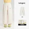 Pantalones Infantiles Pudding Haru Modelo Nuevo Primavera 2026 Bordado de Pony Pantalones Casuales Pantalones Largos Rectos Sueltos para Niñas