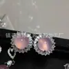 Nuevos Pendientes de Calcedonia Rosa Cabujón Incrustados Estilo Chino Chapados en Plata 925 Ágata Pendientes de Jade para Mujer Joyería Fina Regalo