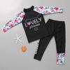 Traje de baño para niños estilo coreano 2022 Nuevo Moda Dulce Lindo Traje de baño para niñas Dividido Manga Larga Protección Solar Traje de baño para Bebé