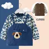Abrigo para niños bebé anti-vestir impermeable anti-suciedad blusa ropa protectora niñas niños otoño e invierno manga larga babero para bebé falda