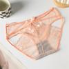 Nova roupa íntima feminina sexy, cintura média, alta elasticidade, cinto fino, renda oca, macia e confortável, roupa íntima respirável para mulheres