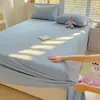 Sábana de terciopelo de leche de color liso, pieza individual, funda de edredón de franela engrosada para invierno, sábana de terciopelo coral, sábana bajera, juego de tres piezas todo incluido