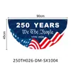 Amazon EE. UU. 250 Aniversario Bandera en Forma de Abanico Festival del Día de la Independencia de América Decoración Conmemorativa Banderín Accesorios Personalización