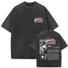 [Lavado Transfronterizo] Camiseta Retro Lavada de Anime Jojo's Bizarre Adventure Camiseta de Jotaro Kujo Dio