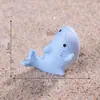 Miniaturas de tiburón y ballena para micro paisajismo, decoraciones DIY lindas y creativas, accesorios de bolsa sorpresa y adornos para coche en miniatura