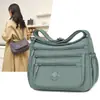 2025 Nueva Bolsa Cruzada de Gran Capacidad Bolsa Ligera de Tela Bolsa para Madres de Mediana Edad Bolso de Hombro con Compartimentos Grandes Mochila de Viaje para Mujeres