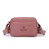 Bolso bandolera de múltiples capas de moda para mujer, mochila impermeable de estilo coreano simple, bolso de hombro compacto de nailon para mujer, bolso pequeño resistente al agua