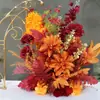 Arranjo de Bola de Flores para Casamento Flores para Caminho Introdução de Flores Casamento Flor de Simulação Flor de Um Ano Flor Artificial Arranjo de Mesa para Casamento Chinês Suspenso