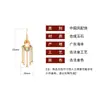 Brincos Estilo Palácio Retrô para Mulheres, Brincos Clássicos de Esmalte Azul, Acessórios para Hanfu e Cheongsam, Brincos de Design de Nicho Atacado