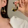 Pendientes de Aro con Borlas y Disco Geométrico de Moda y Sofisticados para Mujer, Estilo Nicho con Sentido del Diseño, Accesorios de Oreja a la Moda