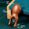 Peine Masajeador de Sándalo Dorado Cabezal Peine de Meridianos Masaje Facial Cuero Cabelludo Desenredado Hombres y Mujeres Palo de Rosa Lifting Gua Sha