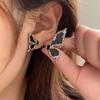 Aretes de Mariposa Azul, Diseño de Nicho, Clavos de Oreja de Lujo Ligero