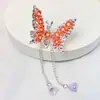 Pinza para el Cabello de Mariposa con Flor Móvil para Niños, Pinza Súper de Hada para Cabello Roto de Bebé, Adorno para la Cabeza, Niña Pequeña Liu
