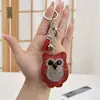 Venda Quente Transfronteiriça Pingente de Bolsa Feminina Cartoon com Franja Diamante Veludo Coreano da Moda Diamante Colorido Chaveiro de Diamante