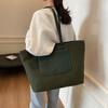 Bolsa de Gran Capacidad para Mujer 2026 Primavera y Verano Nuevo Estilo Retro Diseño de Nicho Bolso de Hombro Único Cruzado Bolso Tote Texturizado para el Trabajo