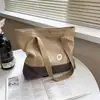 Bolsa Transversal de Lona Bolsa de Lona Feminina Estudante Universitária 2026 Novo Estilo Grande Capacidade Para Aula Bolsa de Lona de Ombro Único Tecido para Deslocamento Bolsa Grande