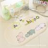 Alfombra Antideslizante para Baño de Peces de Aguas Profundas, Felpudo para Baño y Ducha, Alfombra de Baño de Dibujos Animados para Niños con Ventosa