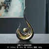 Adornos modernos de cerámica de lujo ligero para sala de estar, recibidor, mueble de TV, escritorio de oficina creativo, mueble de vino, decoraciones para inauguración de casa