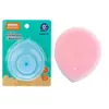 Pano Dorado em forma de coração grande escova de shampoo de silicone para bebês escova de banho para bebês 6458
