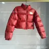 Comércio Exterior Transfronteiriço, North Face 84, design curto, jaqueta de plumas de inverno, casaco puffer feminino, agasalho estiloso e confortável