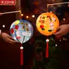 Linterna de Mochila Infantil Festival de Medio Otoño 2025 Nueva Plegable de Papel Luminosa Linterna de Palacio Decoración Festiva Linterna Hecha a Mano DIY