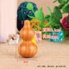Feicheng Madera de Durazno Calabaza Mango Sostenedor Piezas Imitación Planta Calabaza Pequeña Color Madera Natural sin Pintar Cera Calabaza Pequeña