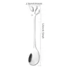 Tenedor y Cuchara de Hoja de Acero Inoxidable, Cuchara Creativa para Café, Cuchara para Postre, Tenedor Exquisito para Fruta, Cuchara para Helado, Cuchillo y Tenedor para Pastel de Luna