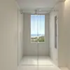 Fornecimento Exclusivo Transfronteiriço: Box de Banho Reto Sem Moldura Porta de Vidro Deslizante Divisória Porta de Banheiro Atacado Vidro Temperado