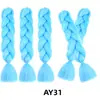 Perucas de Dreadlock de Fibra Sintética para Comércio Exterior Atacadista, Extensões de Cabelo Longo Tingidas em Degradê para Mulheres, Cabelo Trançado, Tranças Africanas Grossas