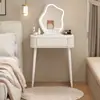 Nuevo Tocador Dormitorio Simple Moderno Estilo Curativo Mesa de Maquillaje Lujo Ligero Wabi-sabi Estilo Crema Apartamento Pequeño Escritorio de Maquillaje