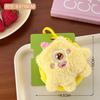 Nuevo Lindo Dopamina Boca Grande Extraño Peluche Monedero Dulce Corazón de Niña Bolsa para Llaves Bolsa de Almacenamiento para Audífonos Colgante
