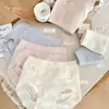 Calcinha Feminina Seamless de Cintura Média, Levanta Bumbum Feminino, Cor Sólida, Simples, Sem Marcas, Peça Única, Alta Elasticidade, Confortável, Respirável