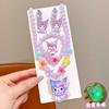 Colar Infantil Pode Brilhar Meninas Princesa Pulseira Anel Conjunto Bonito Bebê Menina Joias Kuromi Desenho Animado