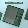 Conjunto de Caixa de Presente com Caderno A5 Transfronteiriço com Logotipo Personalizado, Caderno de Negócios em Sarja, Caixa de Presente com Caneca Térmica para Escolas e Empresas