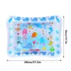 Tapete Inflable de Juego para Niños Transfronterizo, Juguete de Gateo de PVC con Peces Marinos para Jugar con Agua de Bebé, Cojín de Juego para Bebé