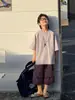 Camiseta de Algodón para Niños Cotton Shop, Algodón Puro, Manga Corta de Verano para Niños, Estilo Coreano, Nuevo Modelo 2026, Sencilla y Moderna, Transpirable, Ropa Infantil Versátil