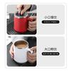 Taza Estilo Nórdico Ins Simple Taza Termo de Oficina con Tapa y Asa Acero Inoxidable 304 Taza de Café de Acero Inoxidable